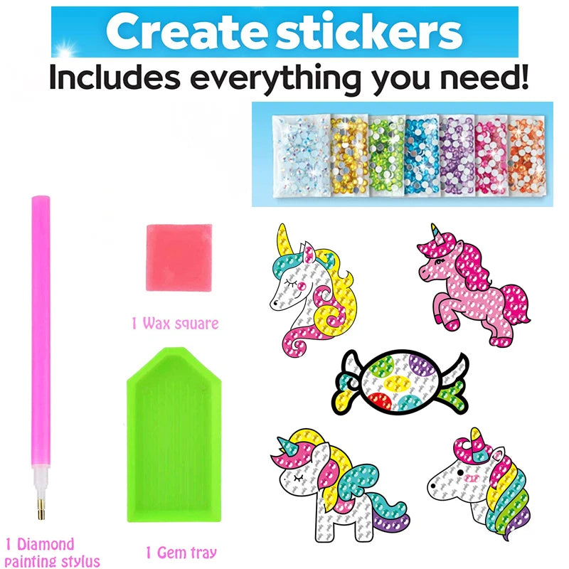 12 Create Big Gem Diamond Painting Sticker Kit