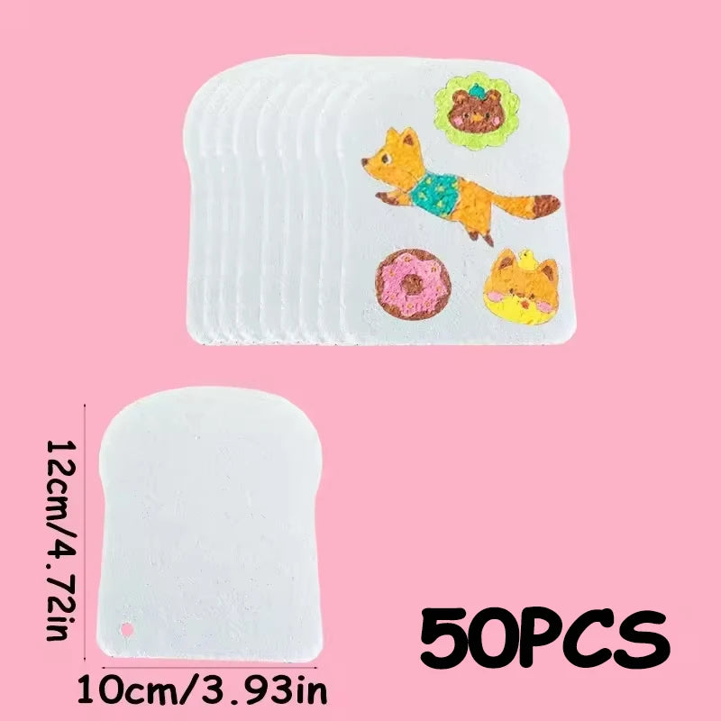 10/100Pcs 3D Drawing Magic Canvas Sponge