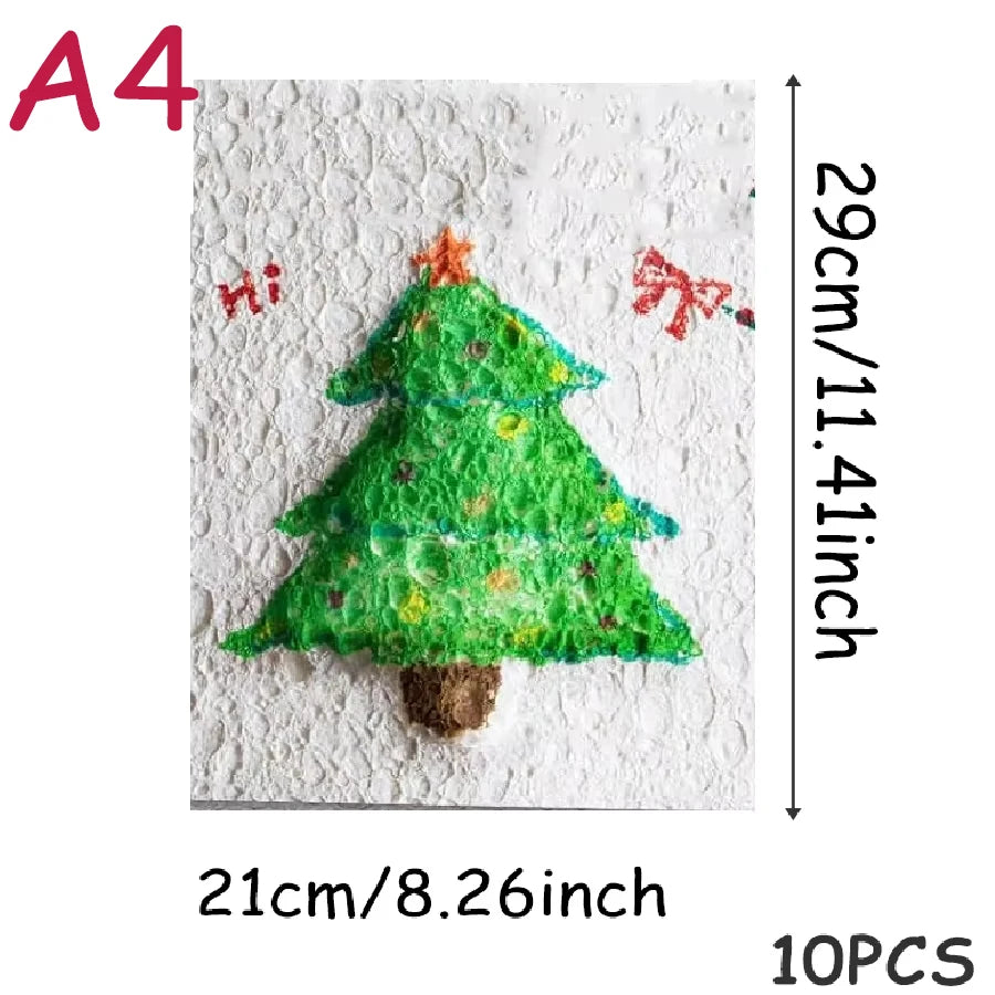 10/100Pcs 3D Drawing Magic Canvas Sponge