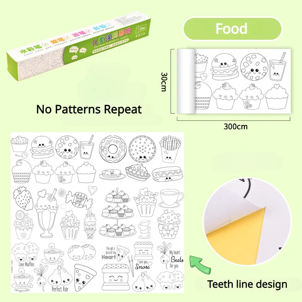 Wall-Safe Coloring Roll