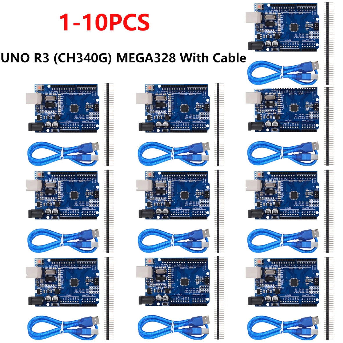 UNO R3 CH340G+MEGA328P SMD Chip 16Mhz For Arduino