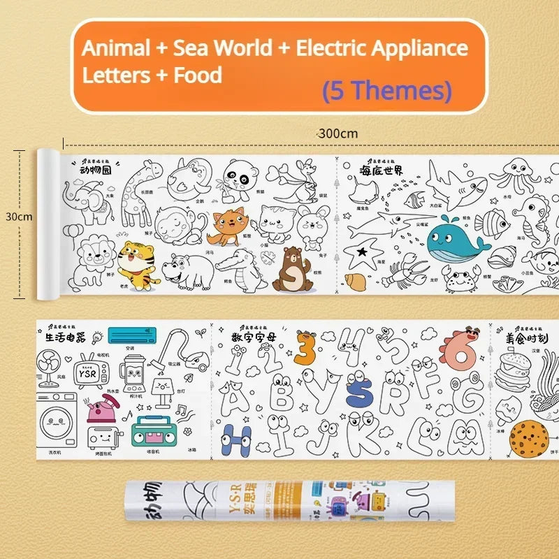 Wall-Safe Coloring Roll