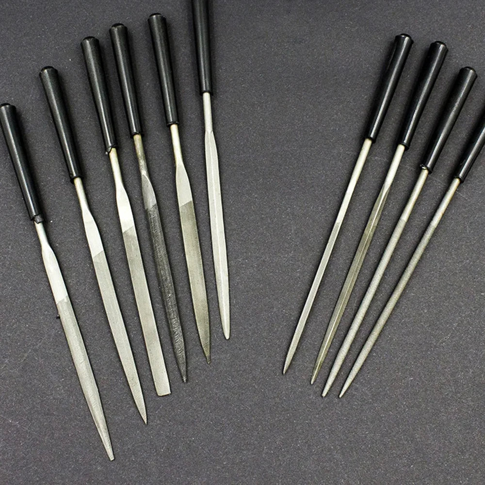 STONEGO 5/10Pcs Diamond Needle File Set