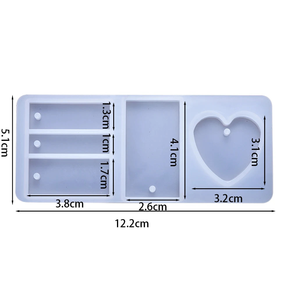 Earring Pendant Silicone Mold Epoxy Resin Jewelry Making Molds