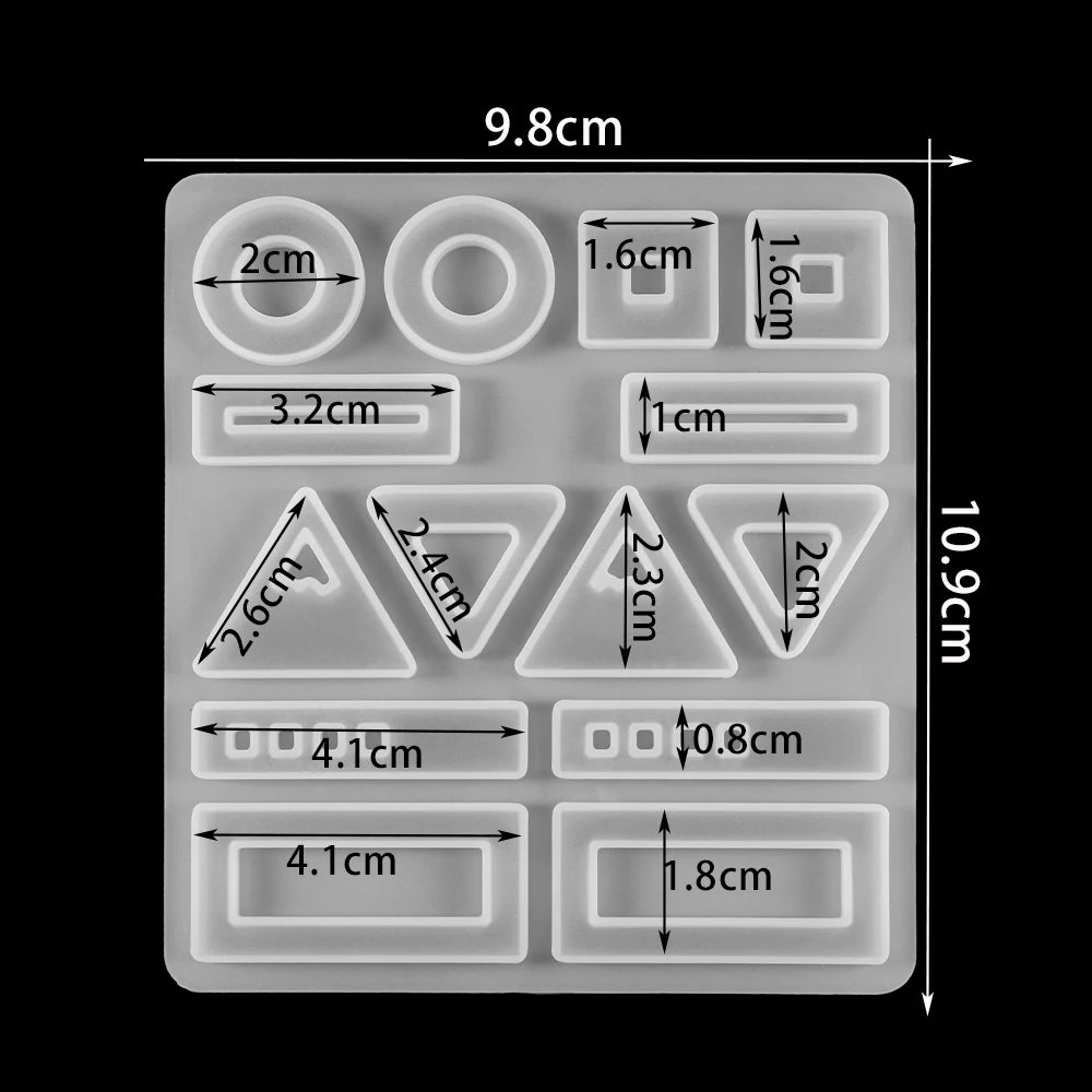 Earring Pendant Silicone Mold Epoxy Resin Jewelry Making Molds