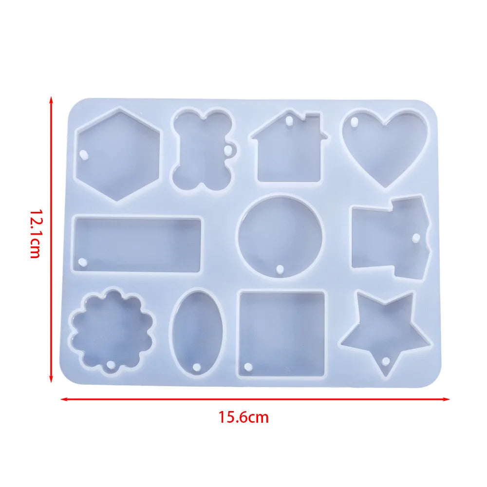 Earring Pendant Silicone Mold Epoxy Resin Jewelry Making Molds