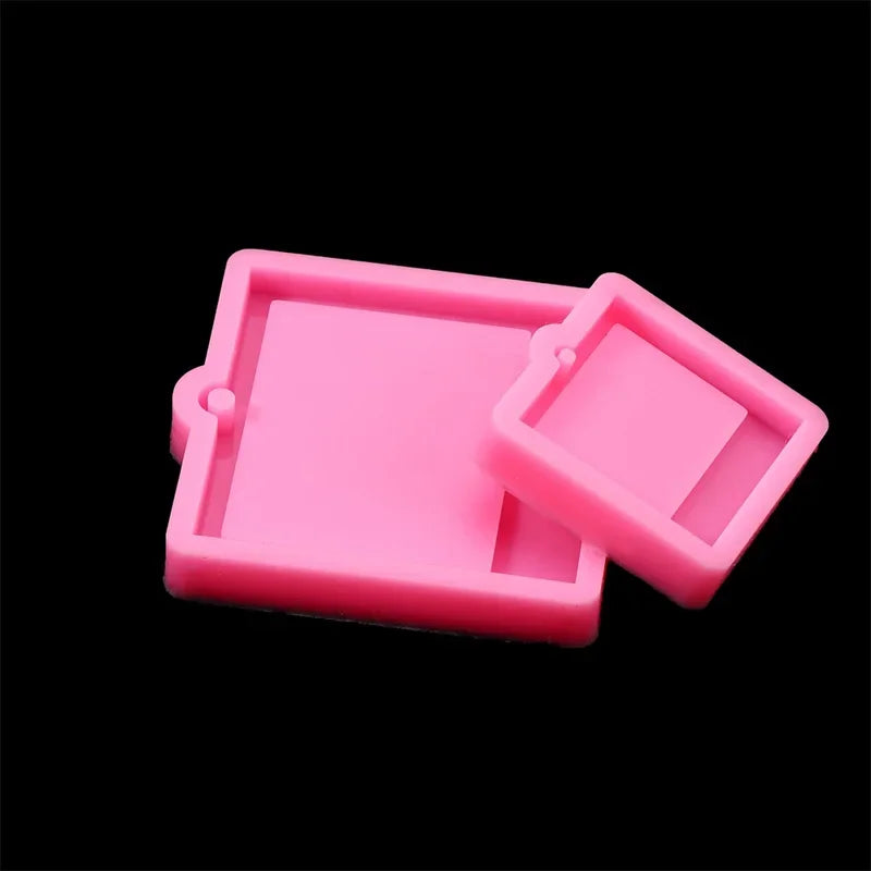 Photo Frame Epoxy Resin Keychain