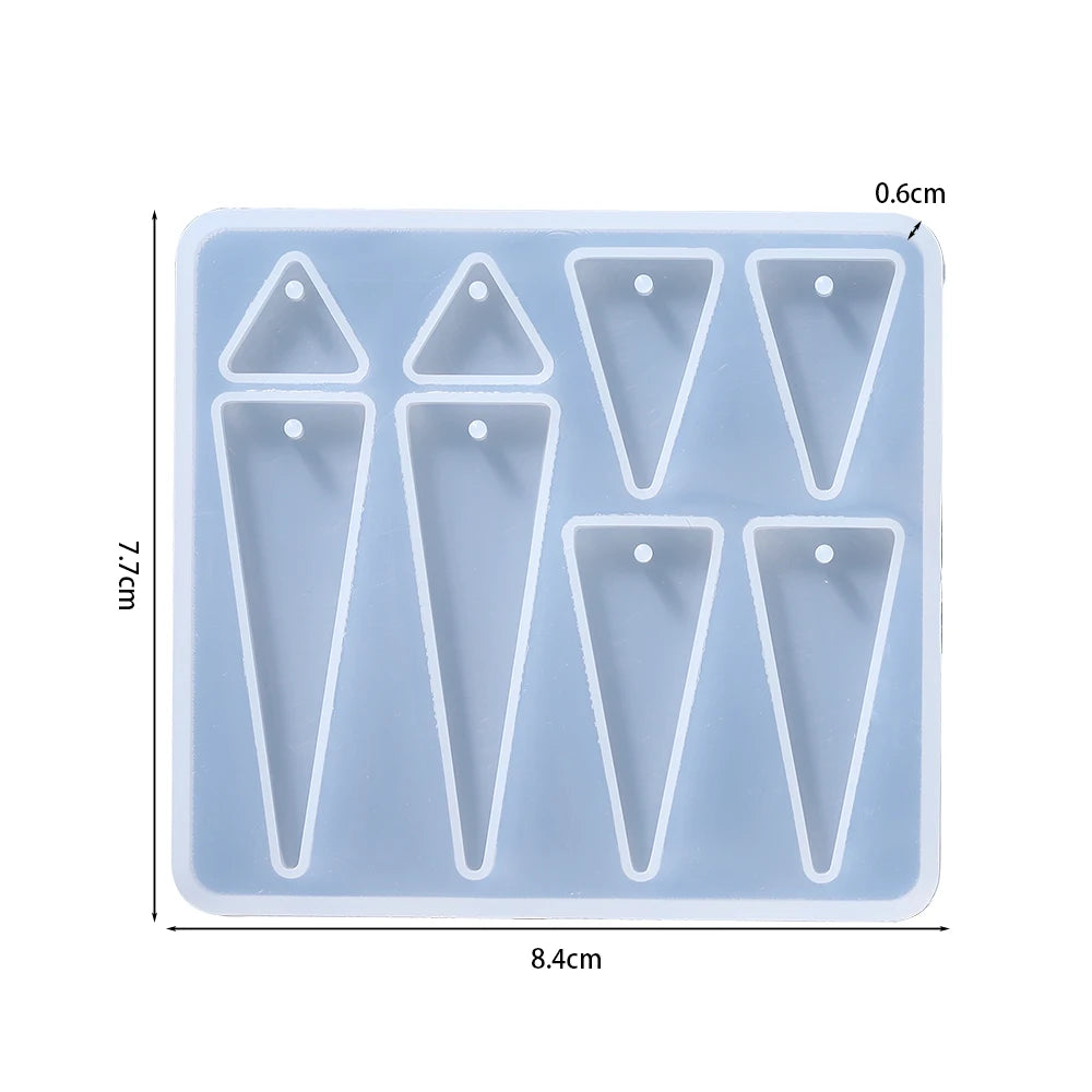 Geometric Earring Pendant Silicone Mold