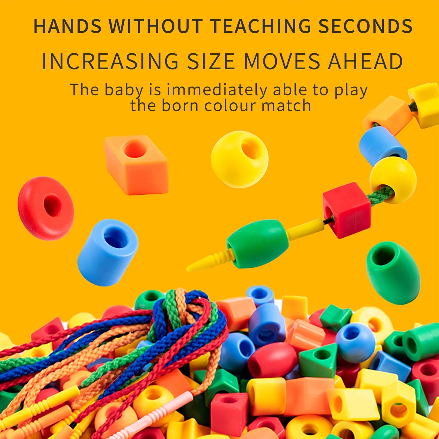 Handmade Puzzle Wearing Beads Building Blocks