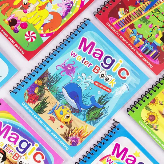 1 Book+1 Pen Reusable Coloring Book Wate