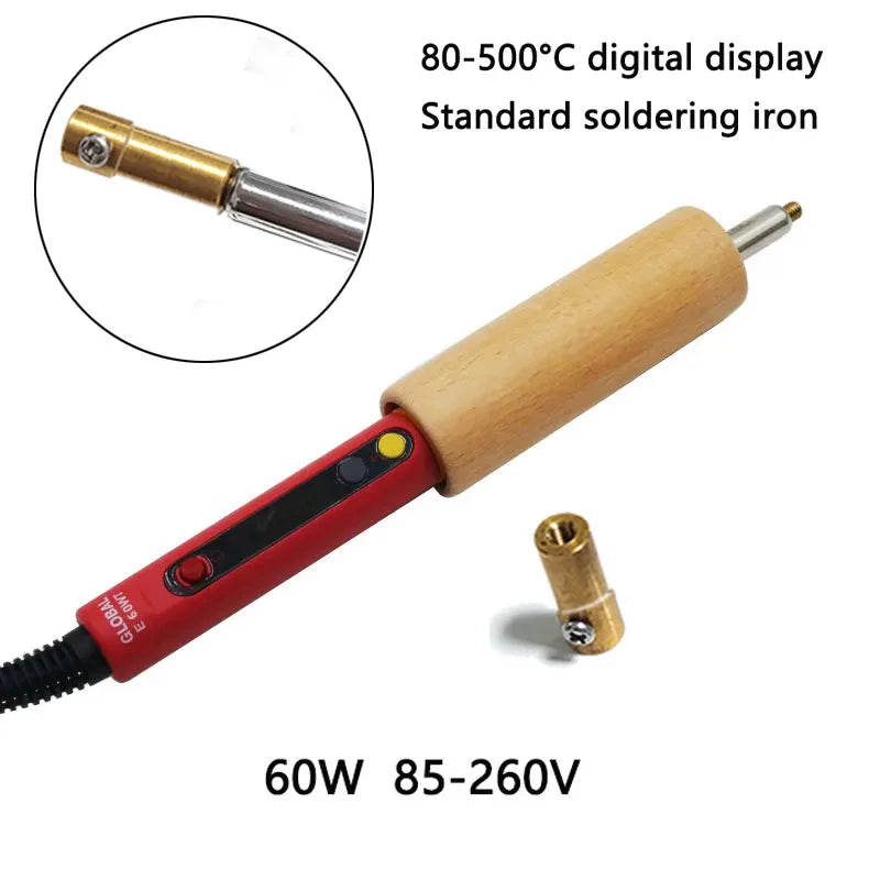 Soldering Iron Tips Edging Creaser Brass Head for Leather
